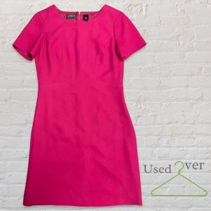 Liz Claiborne Sz. 6 Short Sleeve Sheath dress Dark Pink Easter